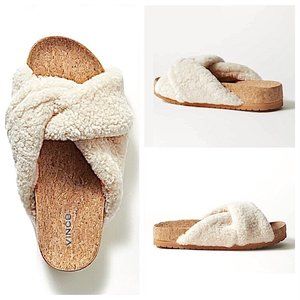 HP🎉 Vince Goran Genuine Shearling Slides